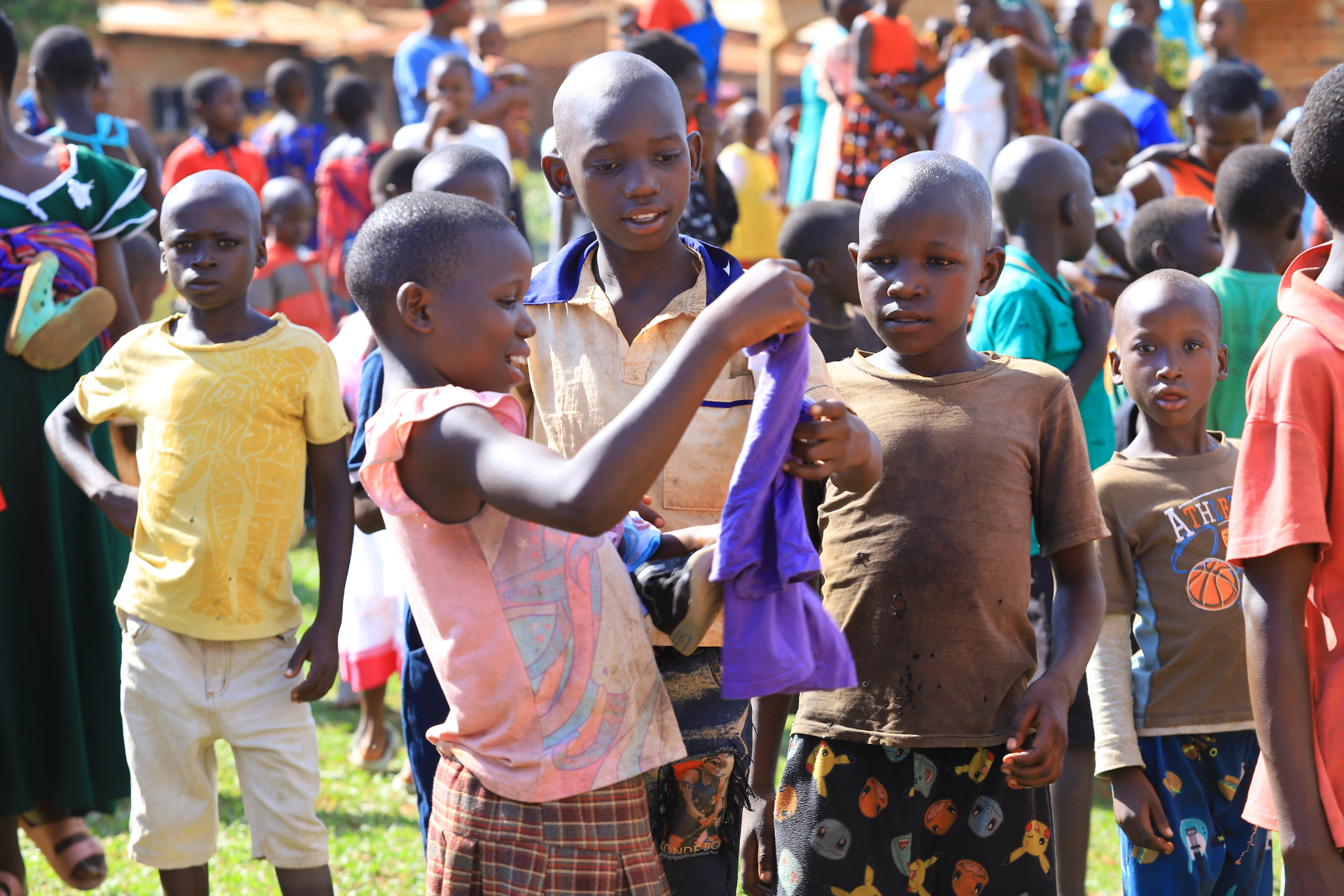 Community outreach under a tree